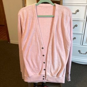 Pink Oversized Cardigan (Size L)